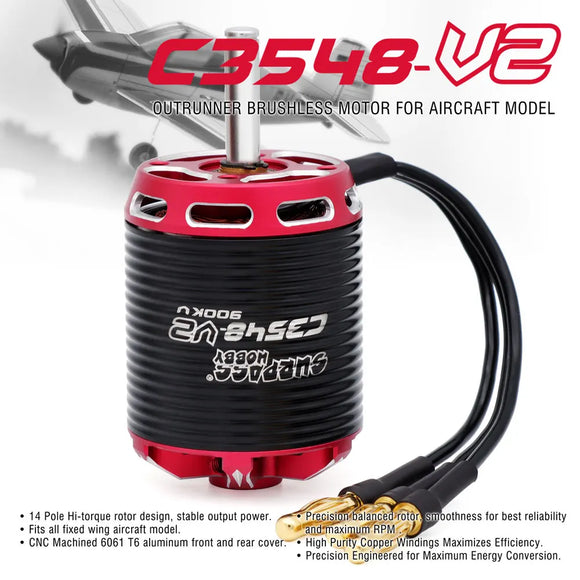 SURPASS SURPASS HOBBY Brushless Motor 2-5S C3530 C3536 C3542 C3548 V2 For RC Aircraft Plane Multicopter Brushless Outrunner Motor - Motors at ZoneFPV
