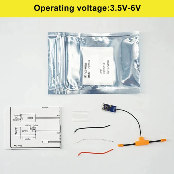 Jumper R1 V2 Mini Receiver Compatible with FrSky D16 XM+ RXSR SBUS Jumper T-Lite T18 T16 T12 T8SG