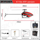 Wltoys XK K110s RC Helicopter BNF 2.4G 6CH 3D 6G System Brushless Motor RC Quadcopter Remote Control Drone Toys For Kids Gifts