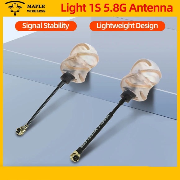 Maple Wireless Antenna Light 1S 5.8G Circular Polarization Lollipop 2dBi RHCP IPEX For Mobula7 1S FPV Tinywhoop Drone