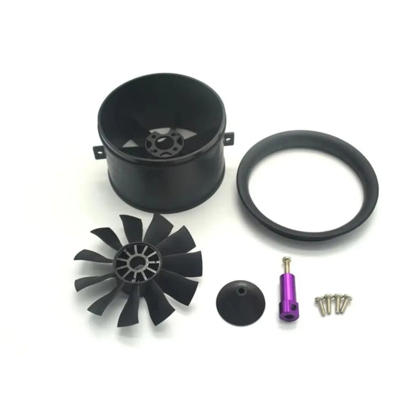 Dobofo Ventola elettrica intubata Storm EDF da 64 mm a 11 pale, accessori per motori a reazione per aeromodelli 3s 3900kv 3s/4s 3500kv