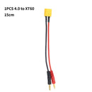 Brand New15cm Multi-Interface Charger Cable XT30/XT60/XT90/EC5/TRX/Dupont /JSTto 4mm Banana Plugs for Lipo Battery Silicone Wire-9