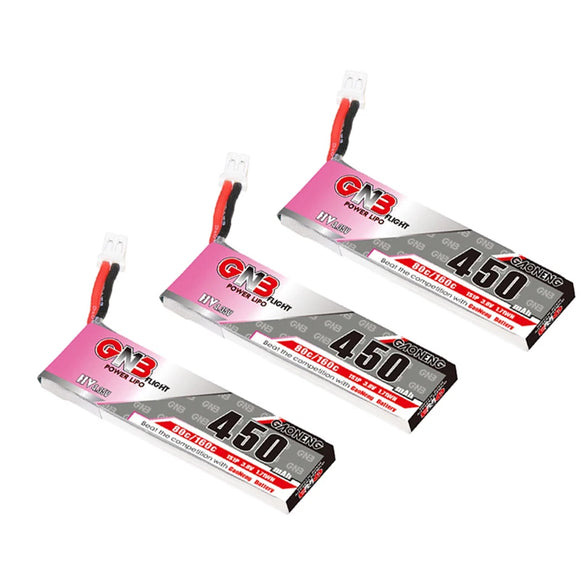 GNB 450mAh 1S 3.8V 80C/160C LiPo Battery and Charger For Racing Drone FPV Beta75S Emax Tinyhawk Quadcopter Helicopter Parts