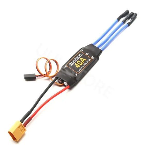 40A Brushless ESC  2-4S Electronic Speed Controller With 5V 3A UBEC 3.5MM Banana Head For RC FPV Quadcopter Airplanes Helicopter