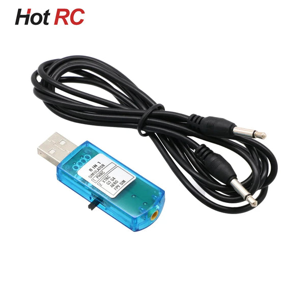 USB Flight Simulator Computer Flight Simulator 8IN1 8 in 1 support PPM For XTR5 FMS G4 FPV Airplane Helicopter Controller