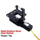 55g Servoless Retract with Metal Block Quad Electric Retractable Landing Gear Nose 15091M For 3-5kg  RC Fix Wing Airpalne