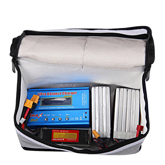 Fireproof/Waterproof Handbag Large Battery Storage Bag Safety Organizer Zipper Money Card Case Travel File Bags