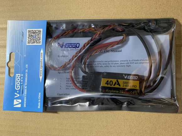V-GOOD VGOOD Airplane32 Plus(New) 32Bits Brushless ESC 6A 15A 40A 60A 80A 100A 120A 150A BEC SBEC for RC Airplane Fixed-Wing
