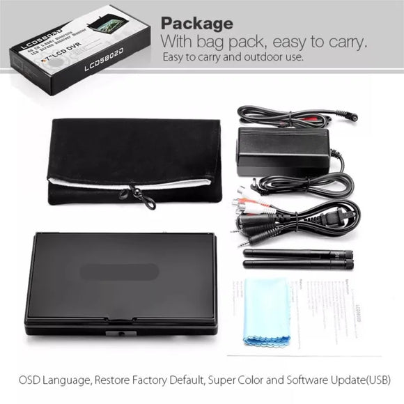 FPVKING LCD5802D 5802 5.8G 40CH 7 Inch FPV Monitor with DVR Build-in Battery For FPV Multicopter RC Quadcopter