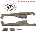 RC ERA C170 AH-64 Apache RC Helicopter Spare Parts Painted Pilots Fuselage Main Blade Grip Tail Rotor Landing Skid image 3