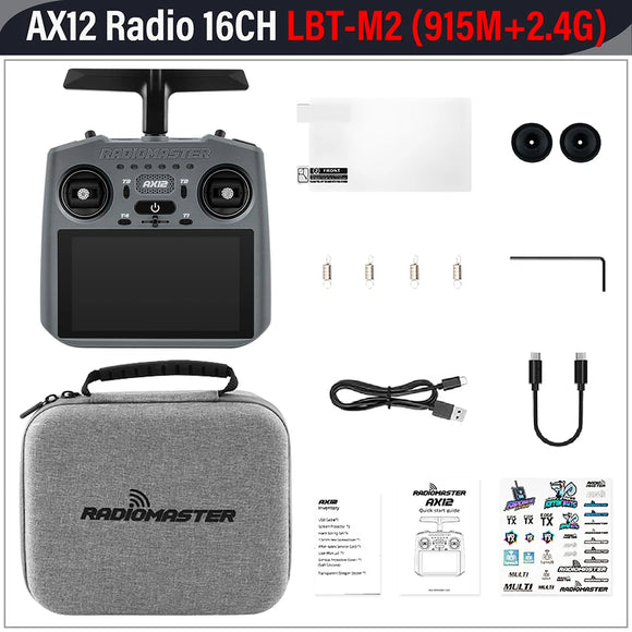 RadioMaster AX12 Android Radio QGroundControl 16CH Remote Control ELRS Output/Input