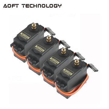 4PCS 13KG 15KG Servos Digital MG995 MG996R Servo All Metal  Gear for JR Car RC Model Helicopter Boat Arduino UNO DIY - 0
