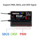 Radiolink R16F 16 Channle 2.4G Gyro RC Receiver Car Voltage Transmission Telemetry 600m Long Range RX for RC Car Boat Airplane-2