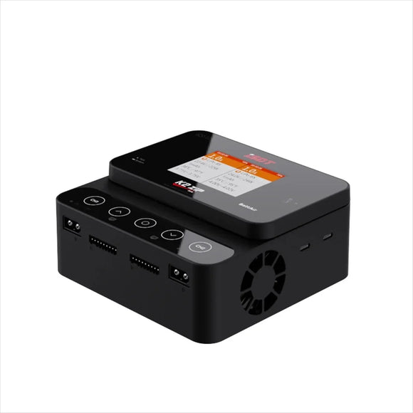 ISDT K2 ZIP AC 200W / DC 500Wx2 Dual Channel Smart Charger with 2.8 Inch IPS LCD Screen for 1~8S LiFe Lilon LiPo 1~7S LiHv ULiHv