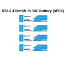 BETAFPV RC Battery BT2.0 450mAh 1S 30C BETAFPV FPV Kit Racing Drone Original  FPV Lipo BT2.0 Connector Cetus X Pro-1