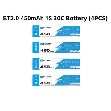 BETAFPV RC Battery BT2.0 450mAh 1S 30C BETAFPV FPV Kit Racing Drone Original  FPV Lipo BT2.0 Connector Cetus X Pro