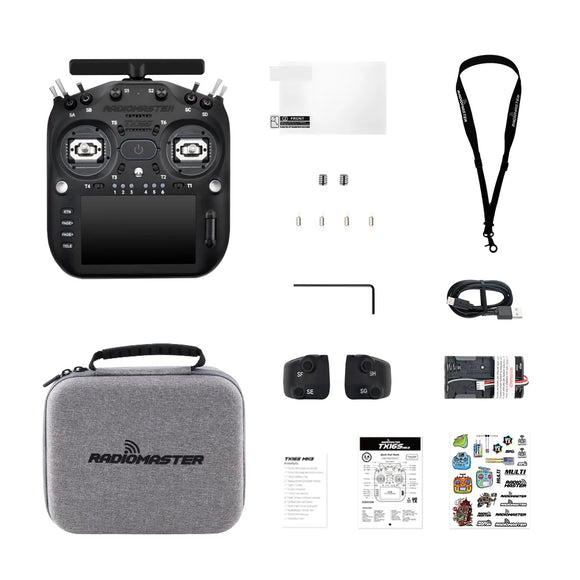 RadioMaster TX16S MK3 Dual-band Gemini V6 Hall Gimbal 5 inch IPS Touchscreen EdgeTX ExpressLRS Radio Controller