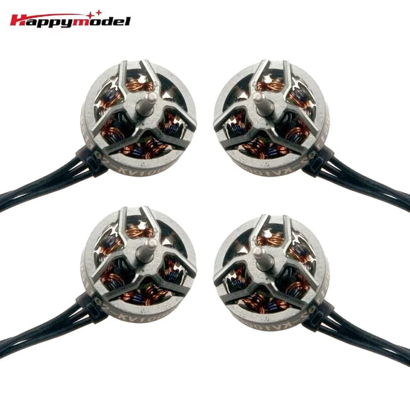 4PCS Happymodel RS1102 1102 10000KV 13500KV 2S Brushless Motor 1.5mm Shaft for Mobula7 O4 Micro FPV Racing Drone  RC Accessories