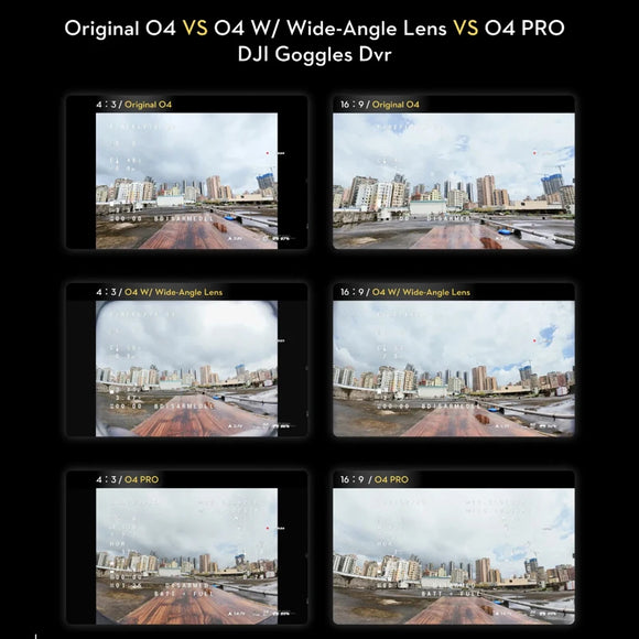 FLYWOO O4 Lite Wide-Angle Lens 155° FOV Wide Field View For DJI O3/O4 O4 PRO Camera Frame FPV Quadcopter Drone Accessory