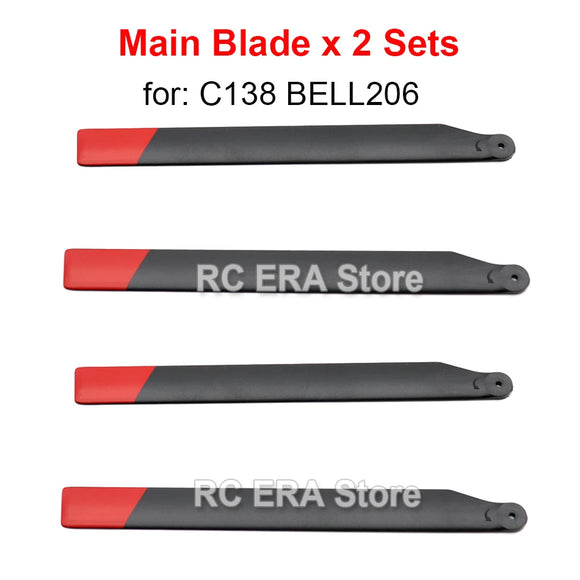 2 Sets RC ERA Main Rotor Blades for C032 UH1 Huey C138 Pro Bell206 C184 MD500 C186 C187 C189 C190 RC Helicopter Parts image 7