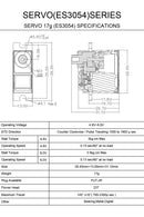 EMAX ES3054 17 г 3,5 кг 0,13 сек 23 зуба Металлическая шестерня Digit сервопривод для радиоуправляемого самолета ES3154 (модернизация)-6