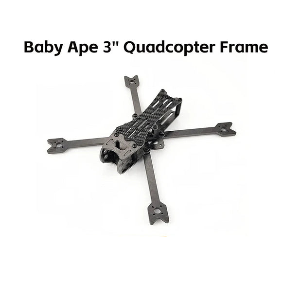 DarwinFPV Baby Ape 3 Inch 142mm Wheelbase Drone Quadcopter Frame KIT Carbon Fiber Arm 1104 4300KV Motor LED Board  RC FPV Parts