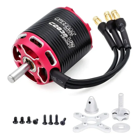 Moteur Brushless Outrunner Surpass Hobby C2822 2826 2830 2834 2838 V2 pour Quadricoptère Drone Avion Planeur Aile Fixe RC