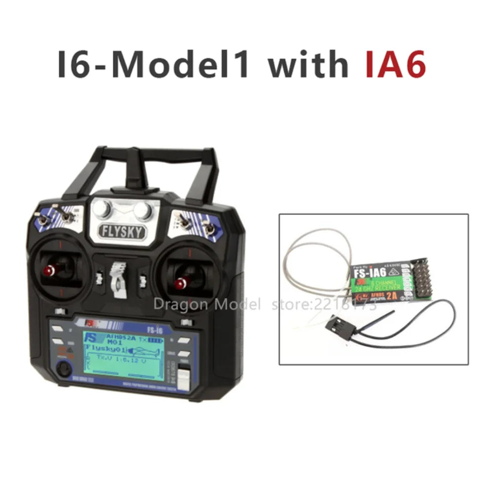 Receptor RC Flysky FS-IA6B 2.4 GHz 6CH Con Doble Antena Y Salto De Frecuencia, Compatible Con Transmisores FS-I6X, FS-I6S E I8 – Para Aviones, Planeadores Y Helicópteros