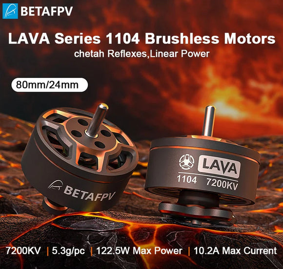 BETAFPV LAVA Series 1104 7200KV Brushless Motors 1.5mm Shaft 2218 3 Blade Propeller  For Pavo20 Pro Brushless Bwhoop Quadcopter