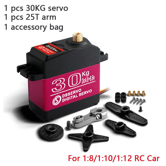 1X wasserdichtes Servo 20 kg 25 kg 30 kg 35 kg 40 kg Hochgeschwindigkeitsservo Metallgetriebe Digital Servo RC Baja Servo für 1/8 1/10 RC-Autos