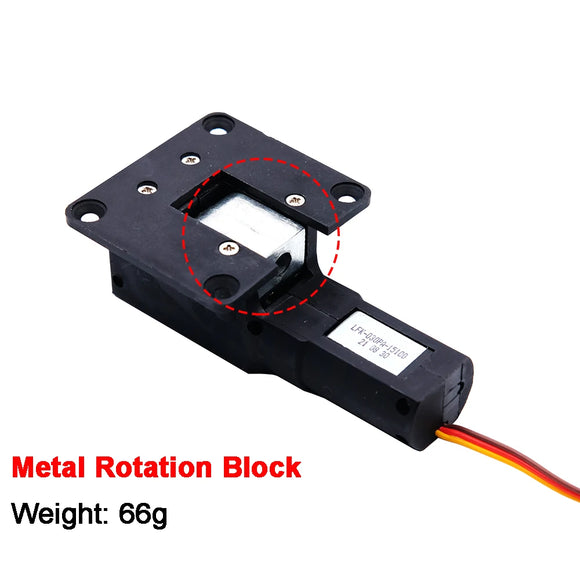 55g Servoless Retract with Metal Block Quad Electric Retractable Landing Gear Nose 15091M For 3-5kg  RC Fix Wing Airpalne