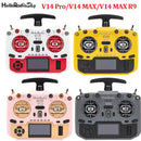 HelloRadio V14 MAX R9 PRO ELRS 2.4GHz Left-Handed Open-Source FPV Drone Transmitter with Metal Gimbals & Multiple Color Choices-3