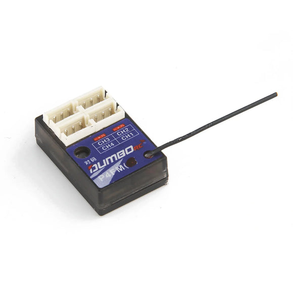 DUMBORC P6FG P10FG P6DC P4FMG 4CH 6CH 10CH Mini Receiver 2.4G 4.8-10V Voltage Return for X6 DDF-350 Transmitter RC Car Boat Tank