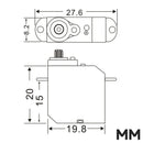 JX Сервопривод 5,6 г с металлическими шестернями Digital Бесколлекторный экстремальный сервопривод PDI-D56MG для радиоуправляемых грузовиков, тракторов и игрушечных моделей Tamiya масштаба 1/14 JXМОДЕЛЬ-5