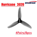 4Pairs Gemfan Hurricane 3020 3-Blade 3 Hole PC Propeller 1.5mm for RC FPV Racing Freestyle 3inch Toothpick Cinewhoop Ducted-3