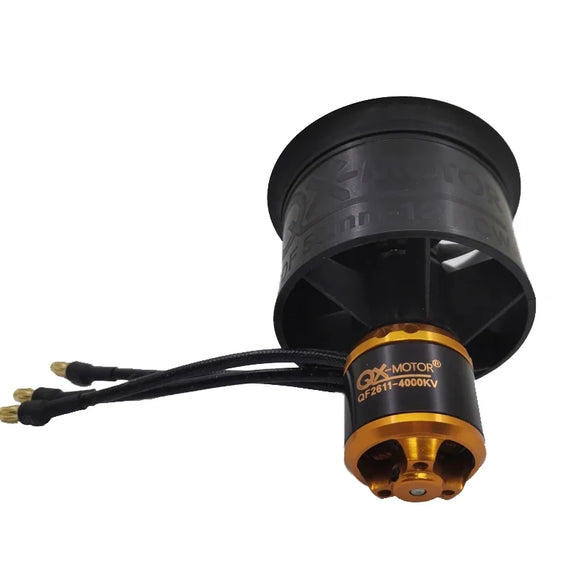 QX-MOTOR 50MM EDF QF2611 Brushless Motor 3300/4000/4600/5000KV CW/CCW 12-Blatt Impeller für 3-4S Lipo RC Flugzeugmodell
