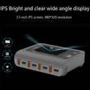 ToolkitRC Q4AC Charger XT60 Adapters IPS Bright With Clear Wide Angle Display 4x50w 5A AC 100W 4 Port DC Smart Discharger AC DC