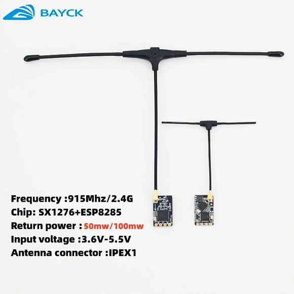 BAYCK BAYCK ELRS 915MHz / 2.4GHz NANO ExpressLRS Receiver with T type Antenna Support Wifi upgrade for RC FPV Traversing Drones Parts - Receivers at ZoneFPV
