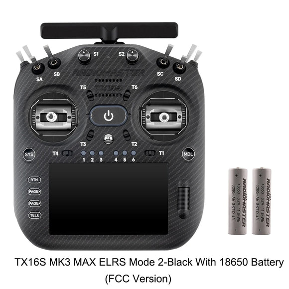 RadioMaster TX16S MK3 MAX 2.4GHz 900MHz AG02 CNC Hall Gimbal 5 inch IPS Touchscreen EdgeTX ExpressLRS Radio Controller