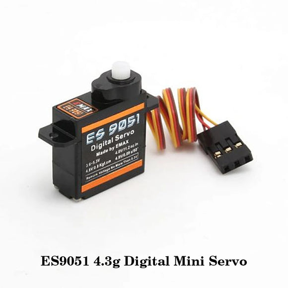 EMAX ES9251 II 4g Пластиковый микро сервопривод Digital / ES9051 4,3g Digital Мини сервопривод для модели RC