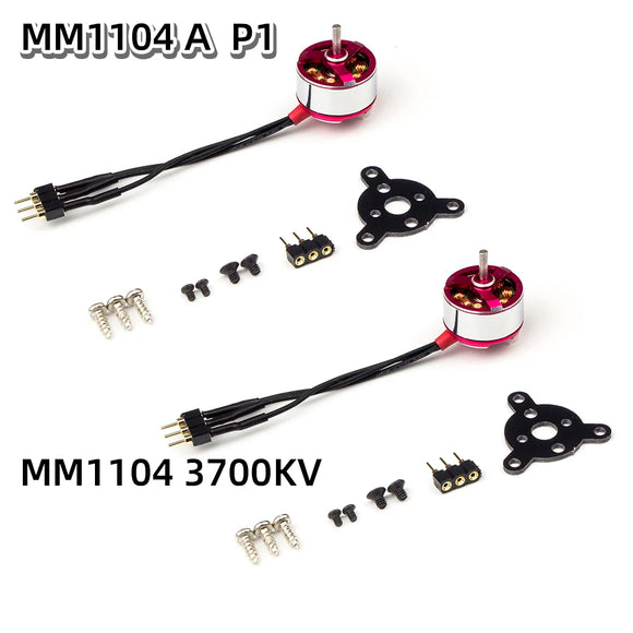 Motore brushless C05M 1104 3700KV con albero da 1,5 mm, motore brushless outrunner per aeromobili RC, aerei e multicotteri.