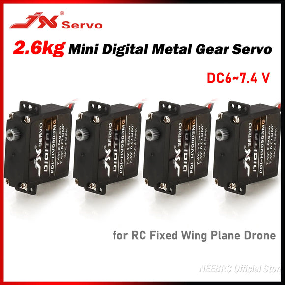 JX JX 2.6kg Mini Coreless Servo PDI-HV0903MG Digital Metal Gear DC6~7.4V Micro Motor for RC Car Fixed Wing Plane Racing Drone Part - Servo at ZoneFPV