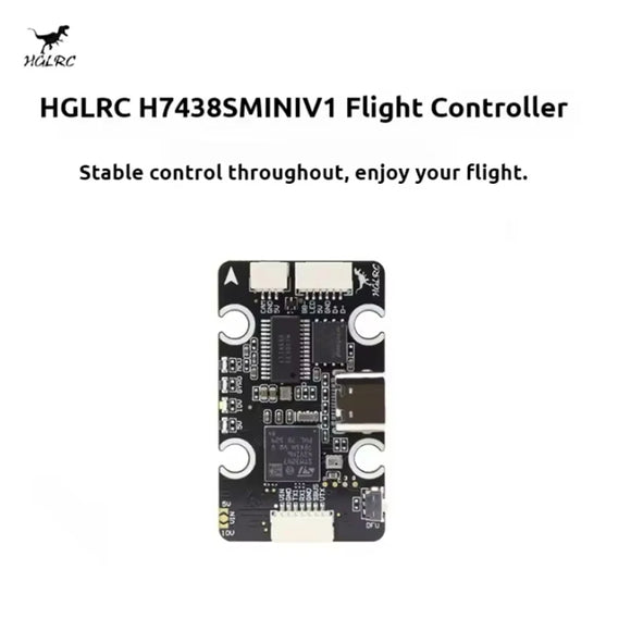 HGLRC H743 8S MINI V1 60A 4IN1 6S 8bit FPV ESC MINI Flight Controller Dual-BEC Modular With Gyro 20x20mm DIY FPV Drone For Adult