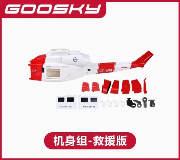 Goosky E2 GPS Air Rescue Edition RC Helicopter Spare Parts Accessories Body Shell Cover Main Blade Motor ESC Servo Tail Rod image 5