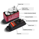 1X wasserdichtes Servo 20 kg 25 kg 30 kg 35 kg 40 kg Hochgeschwindigkeitsservo Metallgetriebe Digital Servo RC Baja Servo für 1/8 1/10 RC-Autos-2