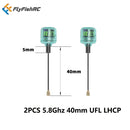 2PCS FlyFishRC Osprey 5.8Ghz 40mm Ipex UFL LHCP Stubby Antenna Compatible Caddx VISTA Polar Nebula Digital HD FPV System-1