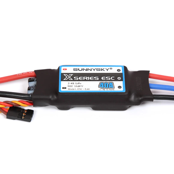 SunnySky Original SUNNYSKY X Series ESC 40A 60A 80A Brushless Speed controler With Ubec For RC Airplane 3D KT Aircraft Fixed Wing Culvert - ESC at ZoneFPV