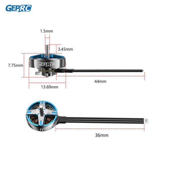 GEPRC SPEEDX2 1002 25000KV 18000KV Motor Suitable T-Cube18 Drone DIY RC FPV Quadcopter Freestyle 1.6-2 Inch Drones Accessories