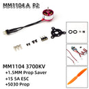 Motore brushless C05M 1104 3700KV con albero da 1,5 mm, motore brushless outrunner per aeromobili RC, aerei e multicotteri.-7