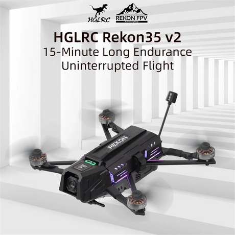HGLRC HGLRC Rekon35 V2 - 18650 3.5inch FPV Mini Long Range Drone Quadcopter - FPV Parts at ZoneFPV